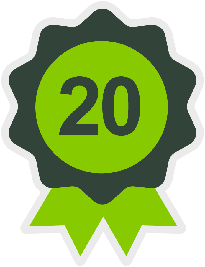 Stampi 20 let odznak Stampi 20 let odznak